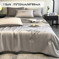 Cooling Quilt Cooling Summer Quilt, 1 Butterfly Embroidered Quilt | Breathable, Cooling Blanket, Suitable For Hot Sleepers, Room Decoration, Large Night Sweat, Local Warehouses