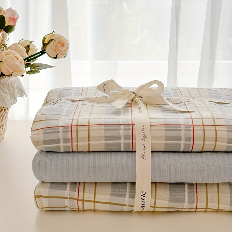 4pcs Quilt Set (1*quilt Cover + 1*bed Sheet + 2*pillowcases, Excluding Quilt Core) Printed Bedding, Soft and Comfortable Four-season Quilt Cover, Suitable for Bedroom and Guest Room