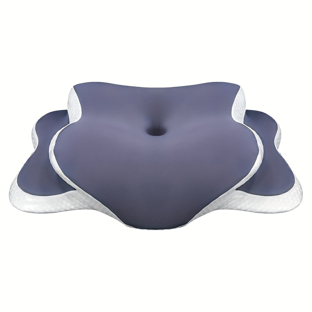 Purple Butterfly Ergonomic Pillow - Made of Breathable Mesh Fabric, Suitable for Side Sleepers, Back Sleepers, And Stomach Sleepers, Provides Neck Support, an Ideal Gift for Middle-Aged Individuals