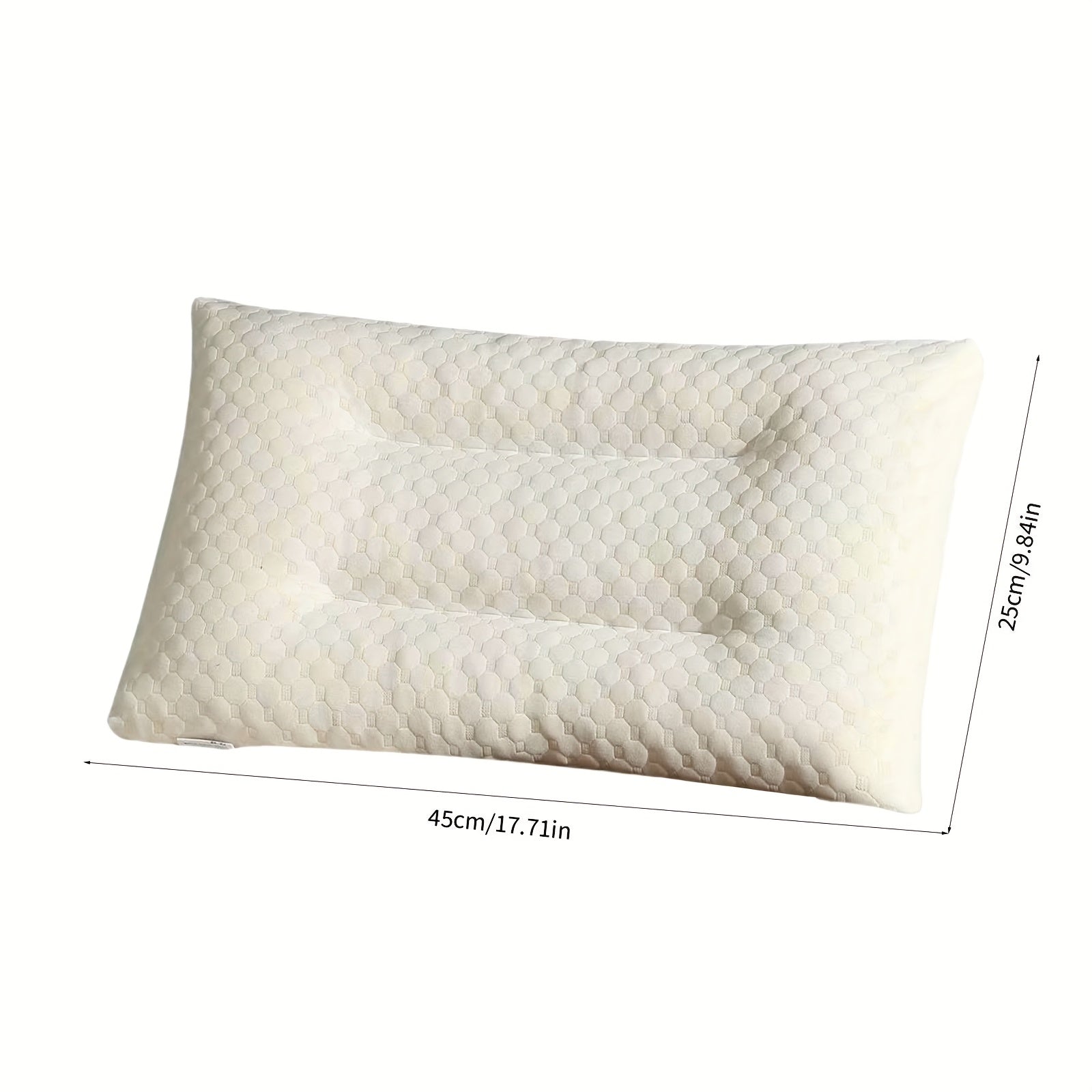 Thai Pillow Student Granular Massage Pillow Core Pillow School Season Gift Student Dormitory Bedside Suitable for Bedroom Sofa, Living Room Hotel 2025 Live Streaming Hot Set, Latex Pillow Core, Ergonomically Designed to Neck Pressure, All-Season Use