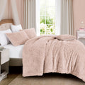 4PCS Luxury Faux Fur Comforter with high end quality Velvet backing .multiple pieces. Including 1 luxury comforter, 2 faux fur pillow cases . and one high quality deco cushion