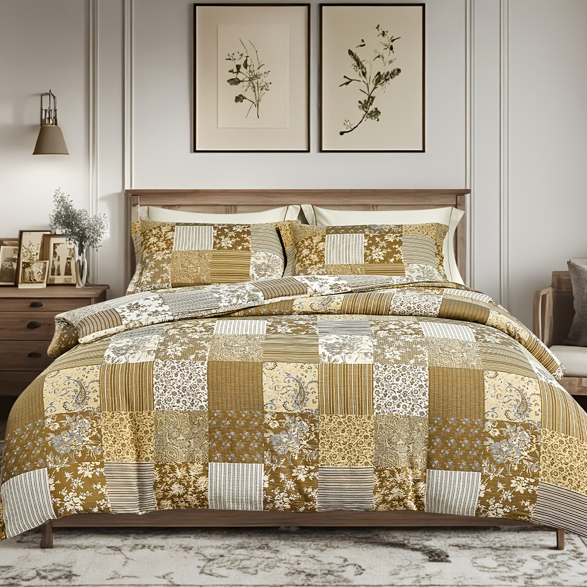 SLEEPBELLA Muslin 100% Comforter Set, Cooling Blanket For Hot Sleepers, Ultra Soft Skin-Friendly Gauze Bedding, Lightweight All Season Quilt, Boho Style